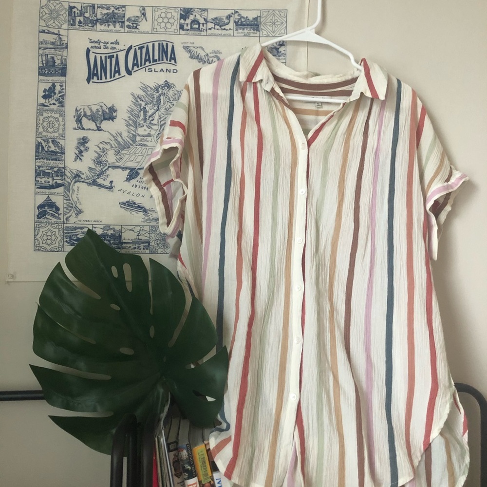 Madewell Gauze Multi-colored Top